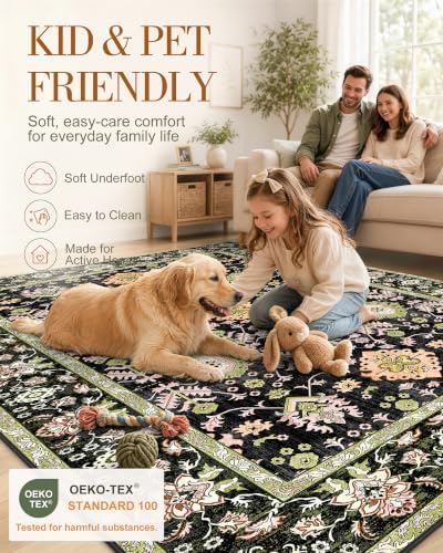 OLANLY 2x6 Washable Runner Rug, Soft Non Slip Carpet for Hallway Kitchen