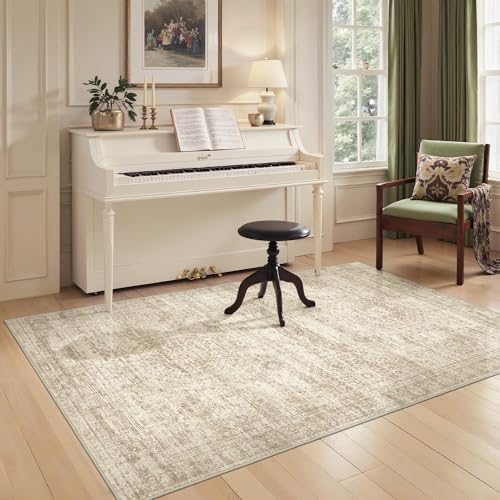 3x5 Rug for Entryway,Washable Area Rug,Beige