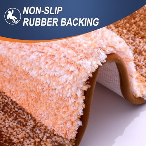 OLANLY Bathroom Runner Rug 40x24, Extra Soft Absorbent Microfiber Bath Rugs