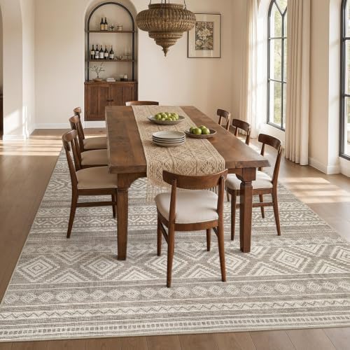 cotiled Boho 5x8 Area Rugs for Living Room: Soft Moroccan Washable Rug