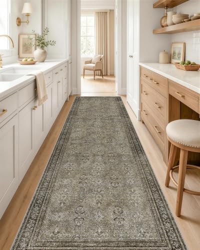 OLANLY 2x8 Washable Runner Rug, Soft Non Slip Carpet for Hallway Kitchen
