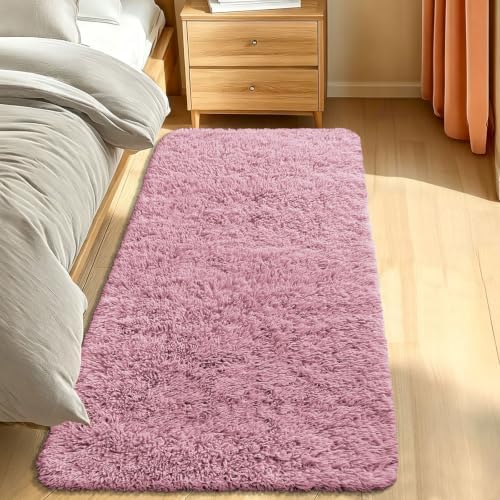 Smiry Area Rugs for Living Room Bedroom 2x6 ft, Fluffy Washable Carpet