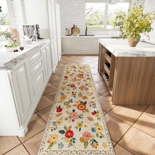 Machine Washable Rug Runners for Hallways: 2x10 Kitchen Rug Non Slip Carpet