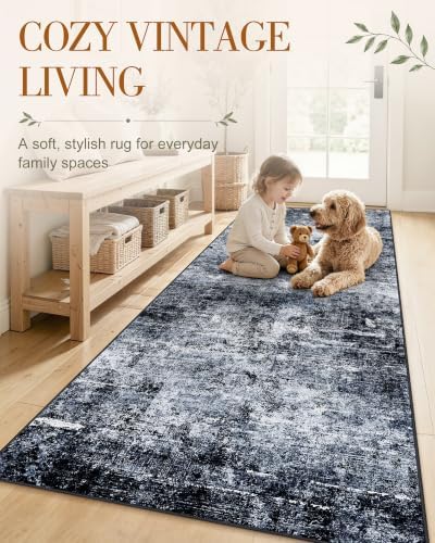 OLANLY 2x10 Washable Runner Rug, Soft Non Slip Carpet for Hallway Kitchen