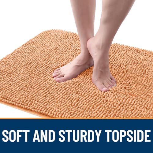 OLANLY Dog Door Mat for Muddy Paws 47x32, Super Absorbent Chenille Mud Mat