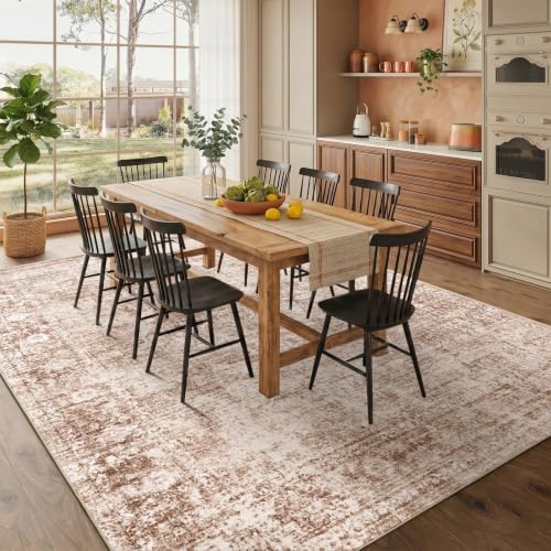 Homemate Washable Rug 6x9 Area Rugs - Vintage Rugs for Living Room