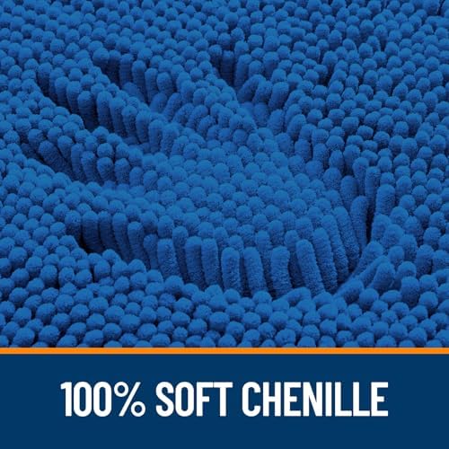 OLANLY Large Bathroom Rugs 59x35, Extra Soft Absorbent Chenille Bath Rugs