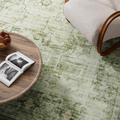 4x6 Washable Area Rugs for Entryway: Small Living Room Rug Non Slip Carpet