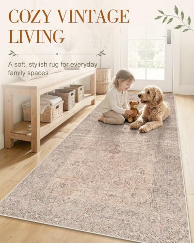 OLANLY 2x10 Washable Runner Rug, Soft Non Slip Carpet for Hallway Kitchen