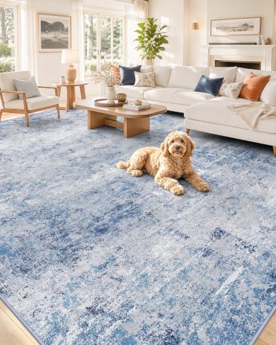 OLANLY 6x9 Washable Area Rug, Soft Non Slip Carpet for Bedroom Living Room