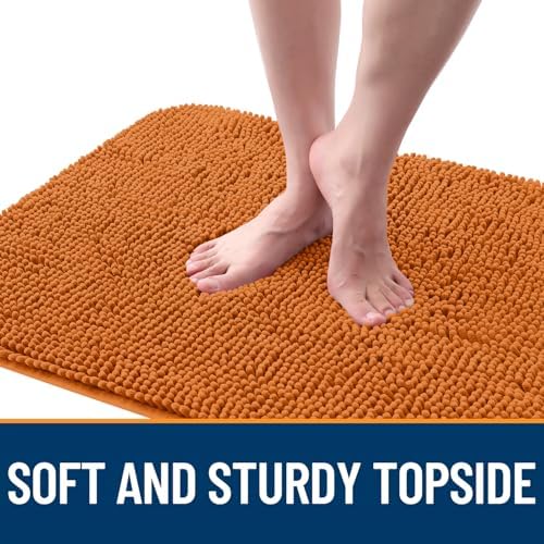 OLANLY Dog Door Mat for Muddy Paws 32x20, Super Absorbent Chenille Mud Mat