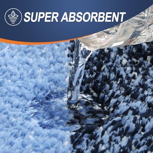 OLANLY Bathroom Runner Rug 47x20, Extra Soft Absorbent Microfiber Bath Rugs
