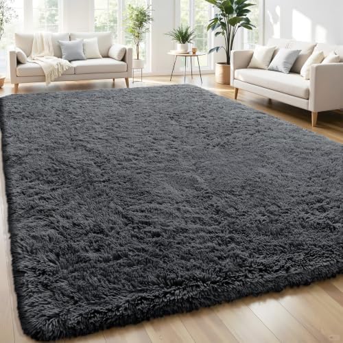 Smiry Area Rugs for Living Room Bedroom 5x7 ft, Fluffy Washable Carpet