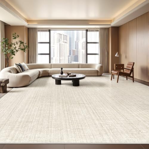8x10 Area Rugs for Living Room,Large Washable Rug,Beige
