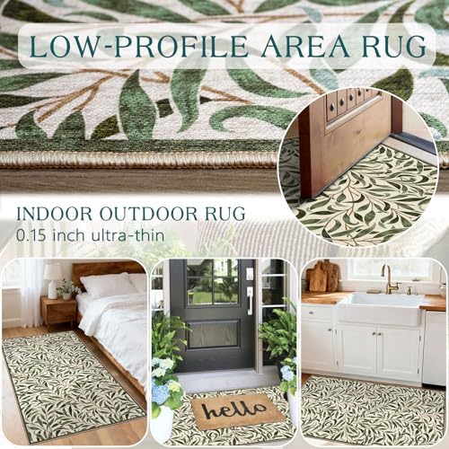 Boho Outdoor Rug - 28" x 43" Front Door Mat Indoor Outside Entrance