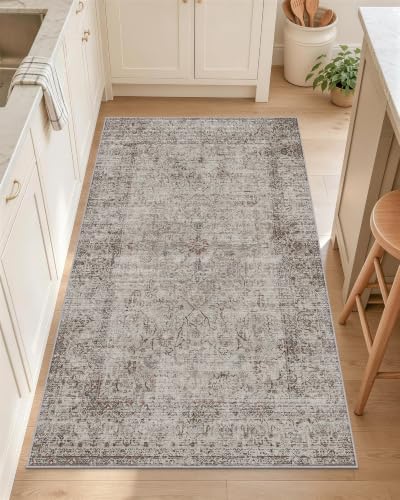 OLANLY 2x4 Washable Accent Rug Non Slip Carpet for Entryway Kitchen Bedside