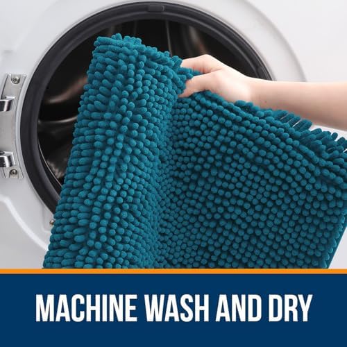 OLANLY Bathroom Runner Rugs 59x20, Extra Soft Absorbent Chenille Bath Rugs
