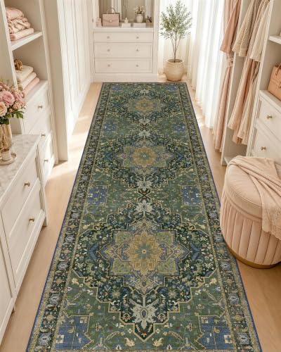 OLANLY 2x7 Washable Runner Rug, Soft Non Slip Carpet for Hallway Kitchen