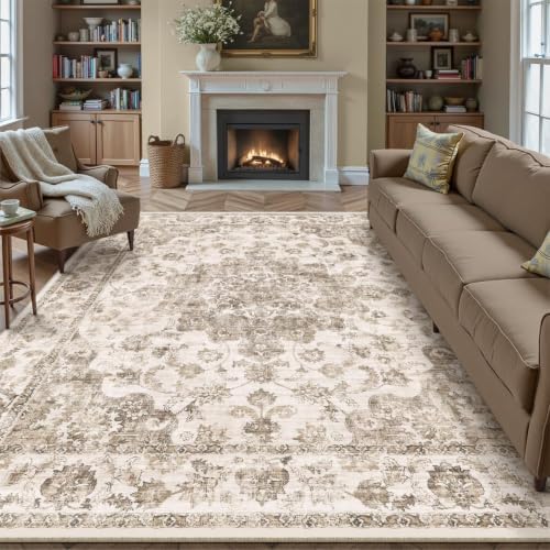 12x15 Brown Neutral Area Rug