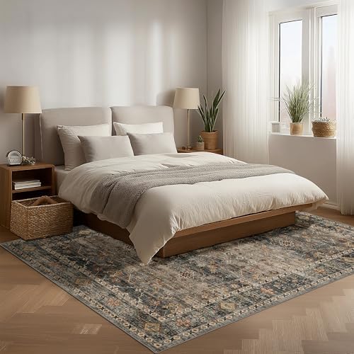 Ruaruarug Washable Area Rug 4×6 for Living Room, Ultra Soft, Camel