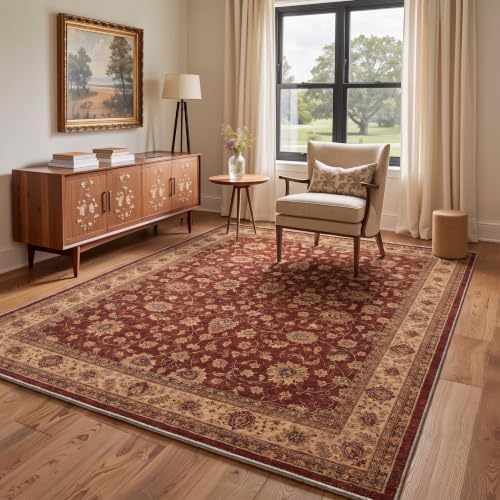 Bavni 2x3 Doormat, Vintage Floral Washable Non Slip Area Rug for Entrance
