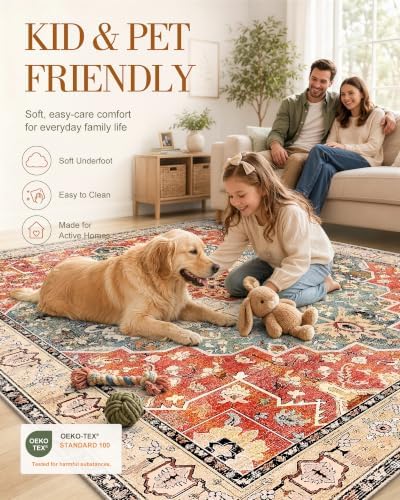 OLANLY 2x8 Washable Runner Rug, Soft Non Slip Carpet for Hallway Kitchen