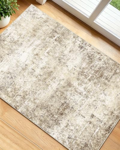 OLANLY 2x3 Washable Small Rug Non Slip Indoor Door Mat for Entryway Bedside