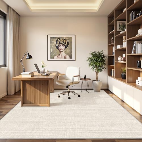 6x9 Area Rugs for Living Room,Large Washable Rug,Beige