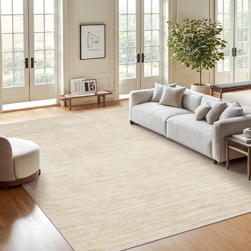 Valenrug 4x6 Area Rug for Entryway, Non Slip Washable Bedroom Rug, Beige