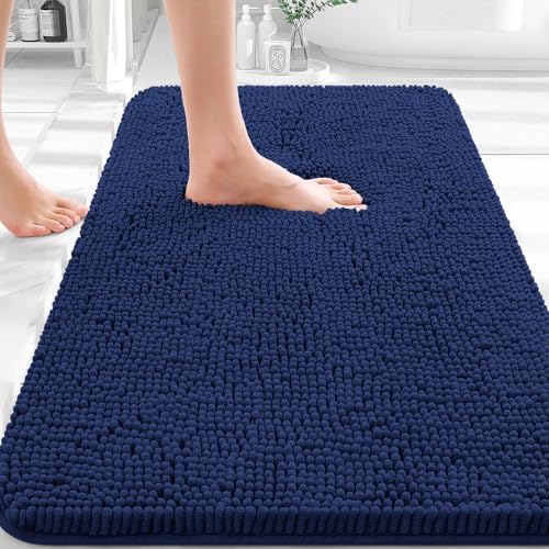 OLANLY Bathroom Rugs 36x24, Extra Soft Absorbent Chenille Bath Rugs