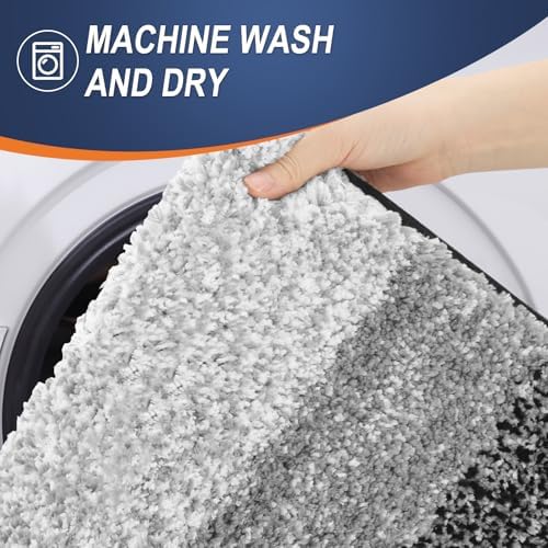 OLANLY Large Bathroom Rugs 44x32, Extra Soft Absorbent Microfiber Bath Rugs