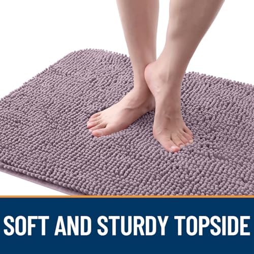 OLANLY Dog Door Mat for Muddy Paws 40x24, Super Absorbent Chenille Mud Mat