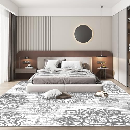 HEBE Area Rug for Living Room 6'x9', Washable Non Slip Boho Bedroom Rug