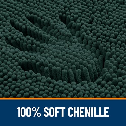 OLANLY Bathroom Runner Rugs 45x27, Extra Soft Absorbent Chenille Bath Rugs