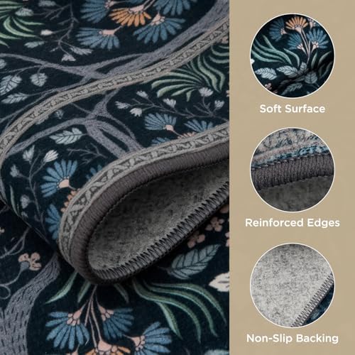 Joydeco 9x12 Area Rugs for Living Room, Large Boho Tree Vintage Rug Carpet