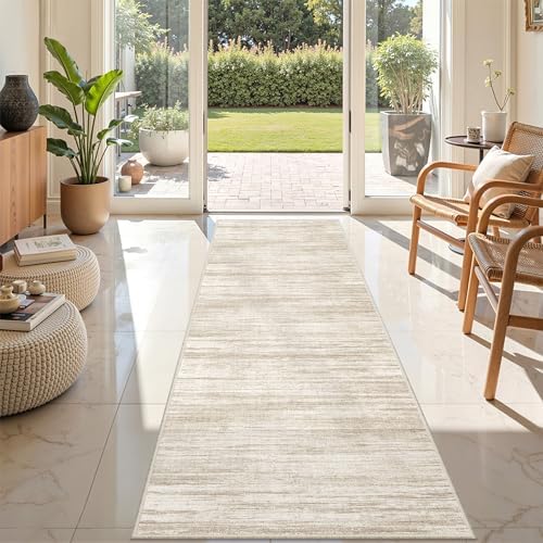 2x8 Runner Rug Non Slip,Washable Hallway Runner Rug,Brown