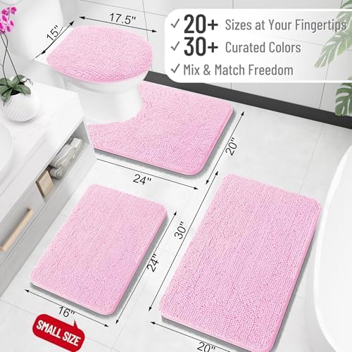 OLANLY Bathroom Rugs 30x20, Extra Soft Absorbent Chenille Bath Rugs
