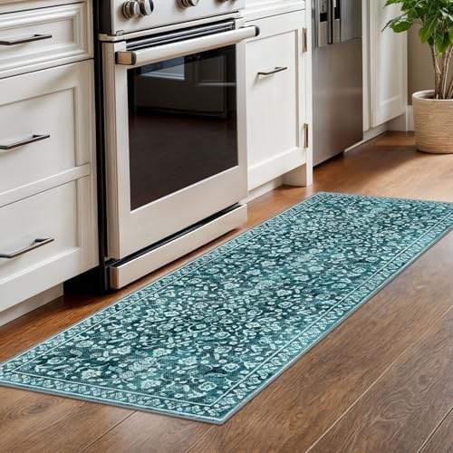 Washable Vintage 2x6 Runner Rug Non Slip Runners for Hallway