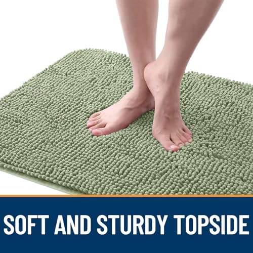 OLANLY Dog Door Mat for Muddy Paws 59x24, Super Absorbent Chenille Mud Mat