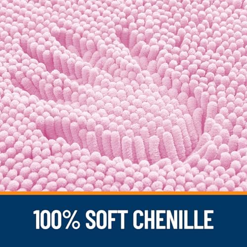 OLANLY Bathroom Rugs 35x24, Extra Soft Absorbent Chenille Bath Rugs