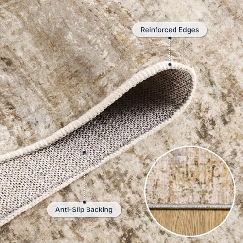 Abstract Area Rug 3x5 Ft Washable Rugs for Entryway Indoor