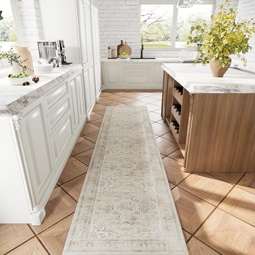 Washable Kitchen Rug Runners for Hallways: 2'x 10' Long Runner Rug Non Slip