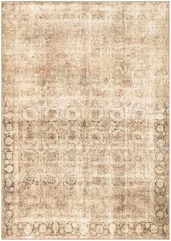 Keen Home Design Vintage Washable Area Rug, Non-Slip Low Pile, 9x12