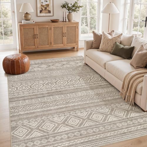 cotiled Boho 5x8 Area Rugs for Living Room: Soft Moroccan Washable Rug