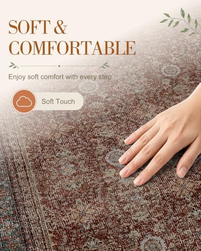 OLANLY 2x3 Washable Small Rug Non Slip Indoor Door Mat for Entryway Bedside