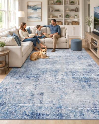 OLANLY 6x9 Washable Area Rug, Soft Non Slip Carpet for Bedroom Living Room