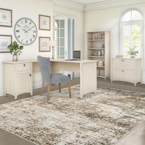 XLUEZ 5x7 Area Rugs for Living Room, Washable Modern Abstract Large Area Rug Neutral Soft Non Slip Kids Rug Stain Resistant Indoor Carpet for Bedroom Nursery Dining Room Playroom(Brown, 5'x7')