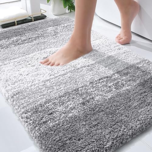 OLANLY Bathroom Rugs Mat 36x24, Extra Soft Absorbent Microfiber Bath Rugs
