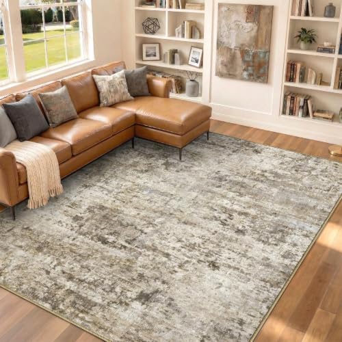 8x10 Area Rugs Washable Abstract Rug for Living Room Bedroom