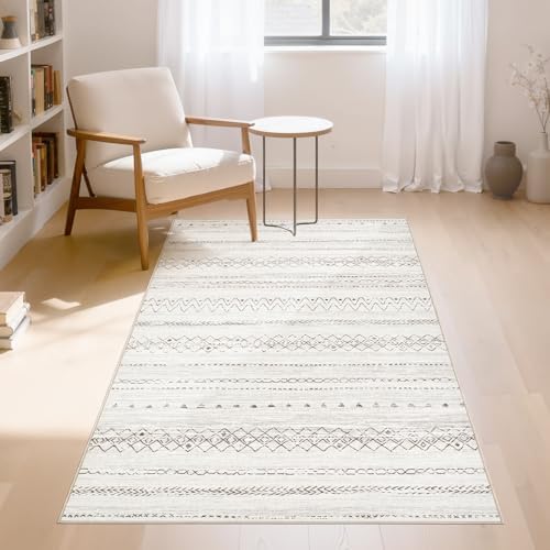cotiled Washable 3x5 Entryway Rugs: Boho Moroccan Soft Small Rug